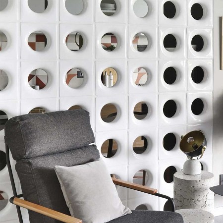 Tijolo Vazado Esmaltado Lua Branco - Cerâmica Martins