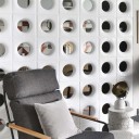 Tijolo Vazado Esmaltado Lua Branco - Cerâmica Martins