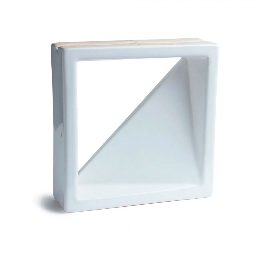 Tijolo Vazado Esmaltado Veneziana Branco - Cerâmica Martins