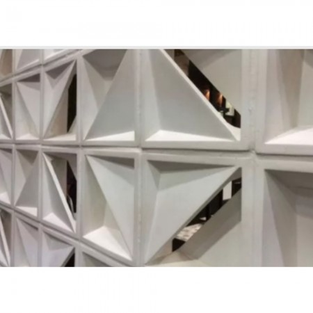 Tijolo Vazado Esmaltado Veneziana Dupla Branco - Cerâmica Martins