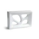 Tijolo Vazado Esmaltado Rama Branco - Cerâmica Martins