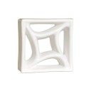 Tijolo Vazado Esmaltado Estrela Branco - Cerâmica Martins