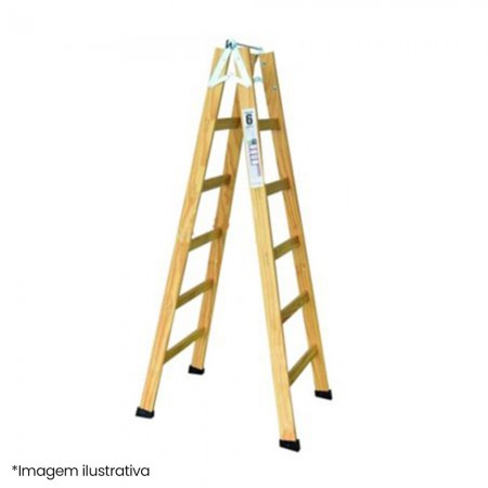 Escada Pintor de Madeira - 06 Degraus - ESEG