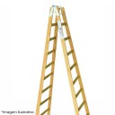 Escada Pintor de Madeira - 18 Degraus - ESEG