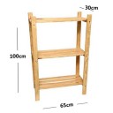 Estante de Madeira Pinus - 100x65x30cm - ESEG