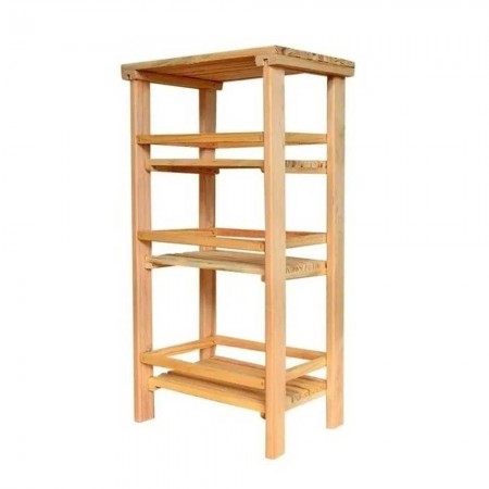Fruteira de Madeira Pinus - 83x42x28cm - ESEG