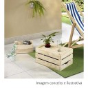 Caixote de Madeira Pinus Grande - 25x28x41cm - ESEG