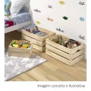 Caixote de Madeira Pinus Grande - 25x28x41cm - ESEG