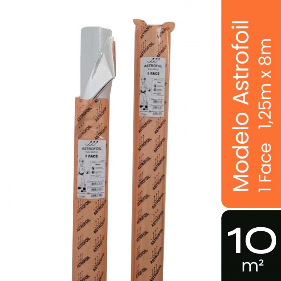 Manta Astrofoil - 1 Face - 10m²  1,25m x  8m - Subcobertura Econômica GIB