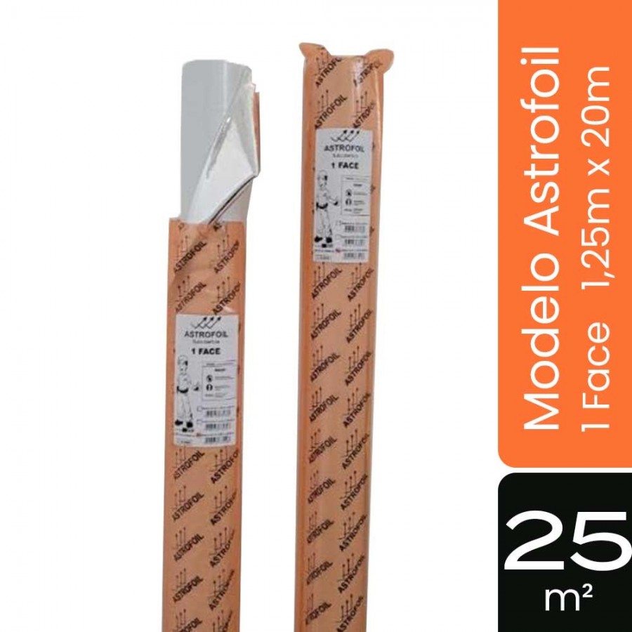 Manta Astrofoil - 1 Face - 25m²  1,25m x 20m - Subcobertura Econômica GIB