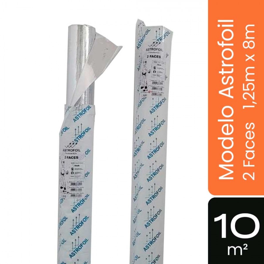 Manta Astrofoil - 2 Faces - 10m²  1,25m x  8m - Subcobertura Econômica GIB