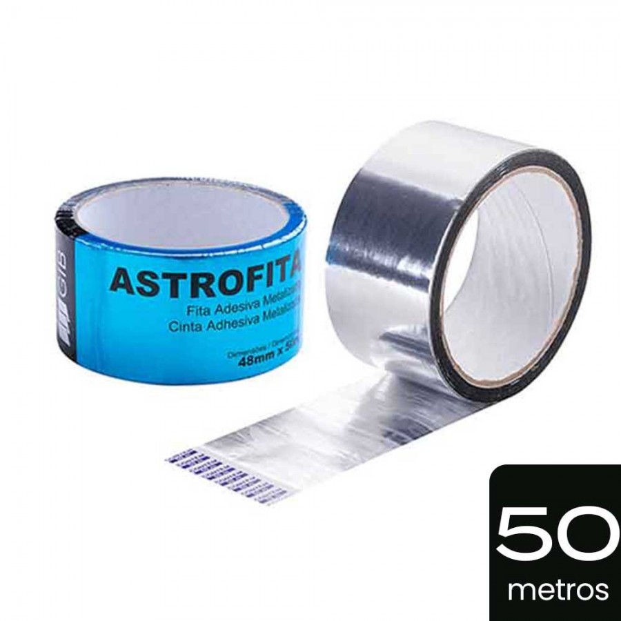 Astrofita de 50m x 48mm - Fita Adesiva Metalizada GIB para Astrofoil