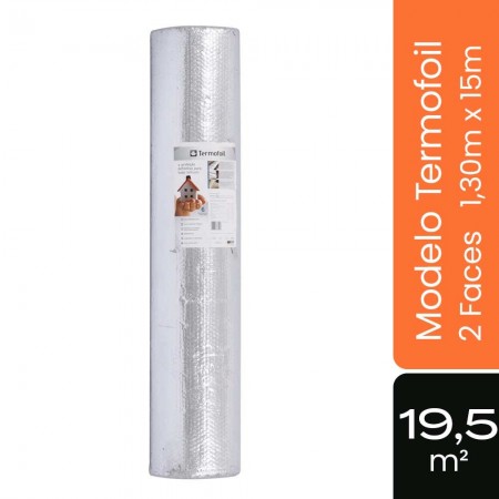 Termofoil - 2 Faces - 19,5m²  1,30m x 15m - Soluções GIB