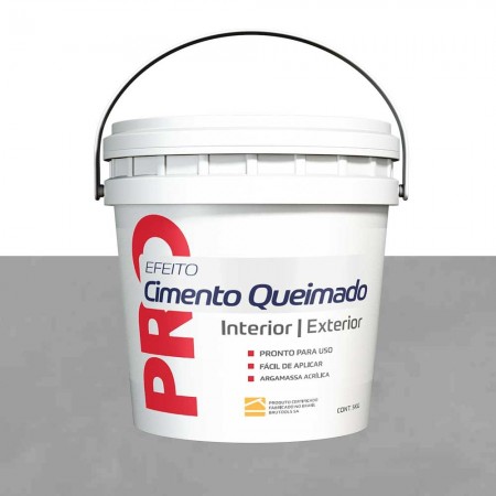 Cimento Queimado Nanquim - 5KG - Cinza Claro BruColor