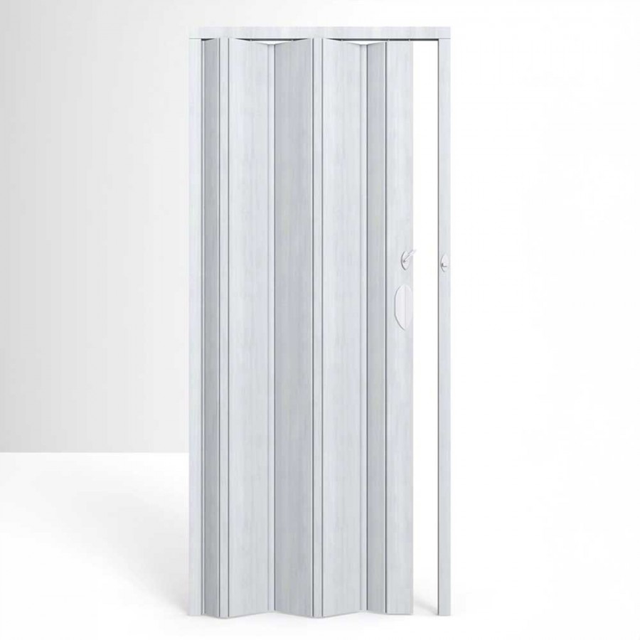 Porta Sanfonada de PVC - 210x97cm - Cor Cinza Permatti