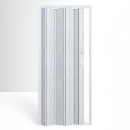 Porta Sanfonada de PVC - 210x97cm - Cor Cinza Permatti