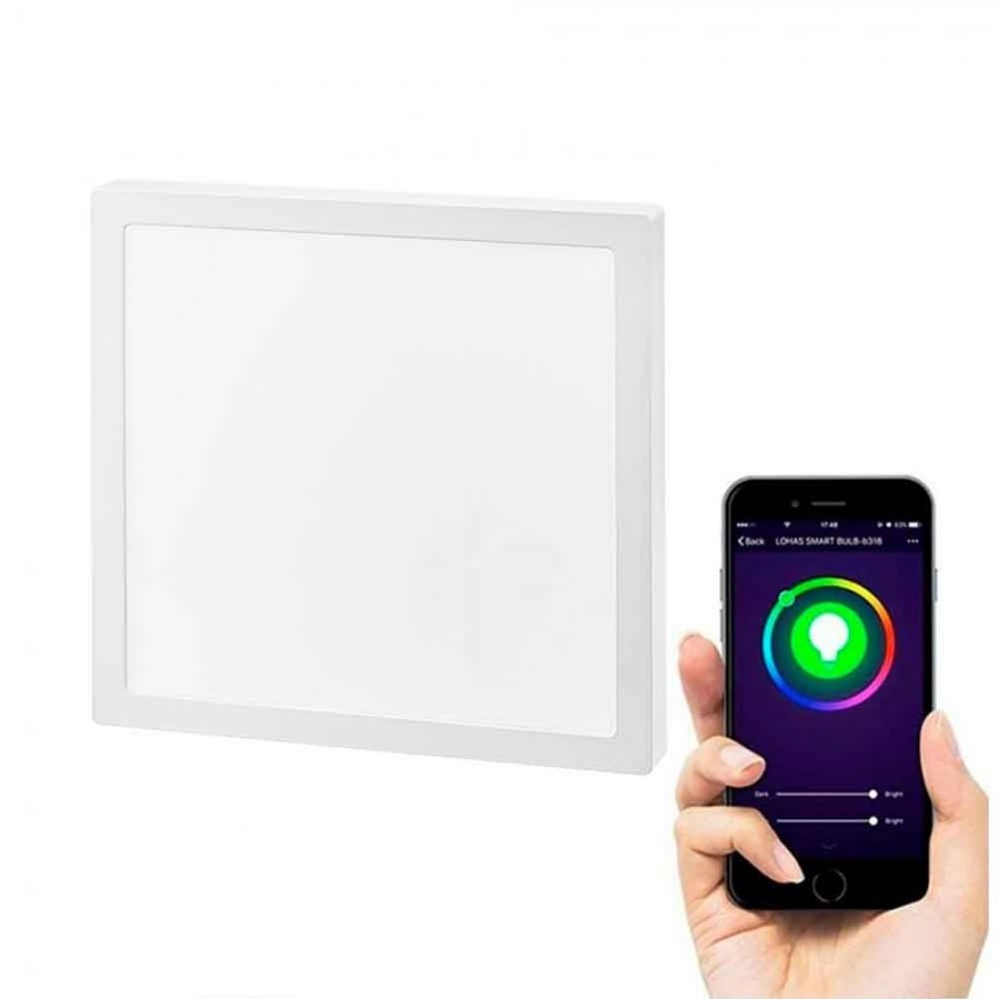 Plafon Sobrepor LED Smart WiFi - 27,9cm - 24W IP20 Bivolt - Gaya Ref 9857