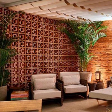 Tijolo Vazado Cobogó Reto Quadrado - Cerâmica Martins