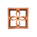 Tijolo Vazado Cobogó Reto Flor c/ Acabamento - Cerâmica Martins